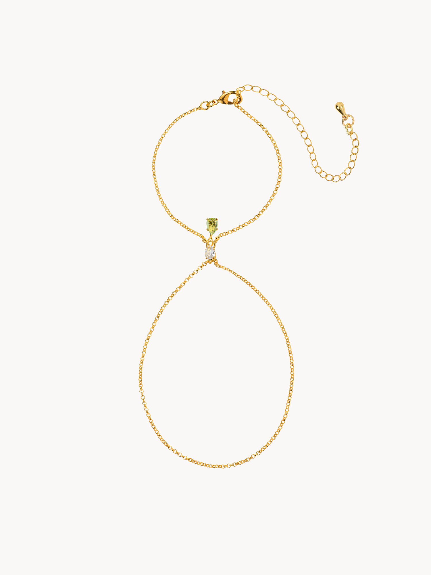 Doreen Waterdrop Hand Chain Bracelet