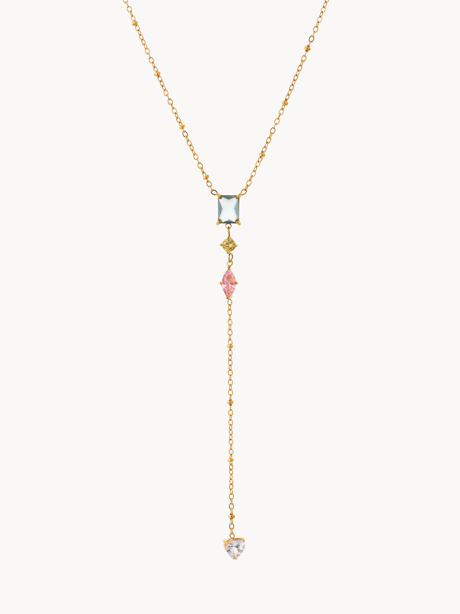 Mavis Colorful Lariat Necklace I