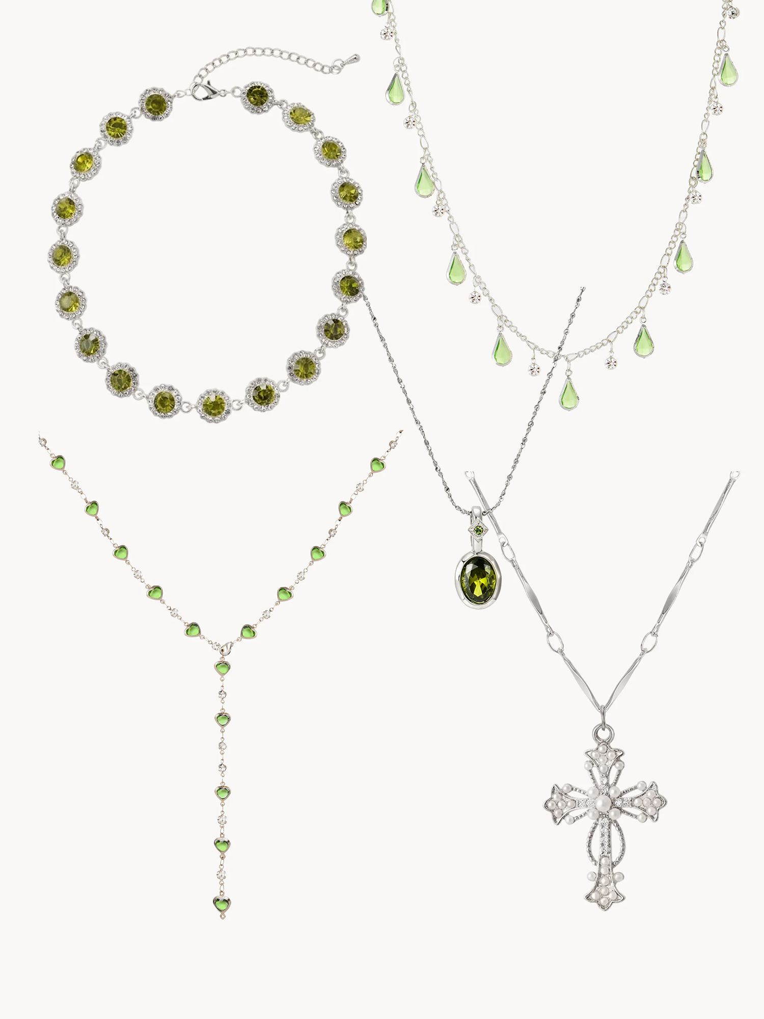 Green Iris Set - Kuri Jewelry