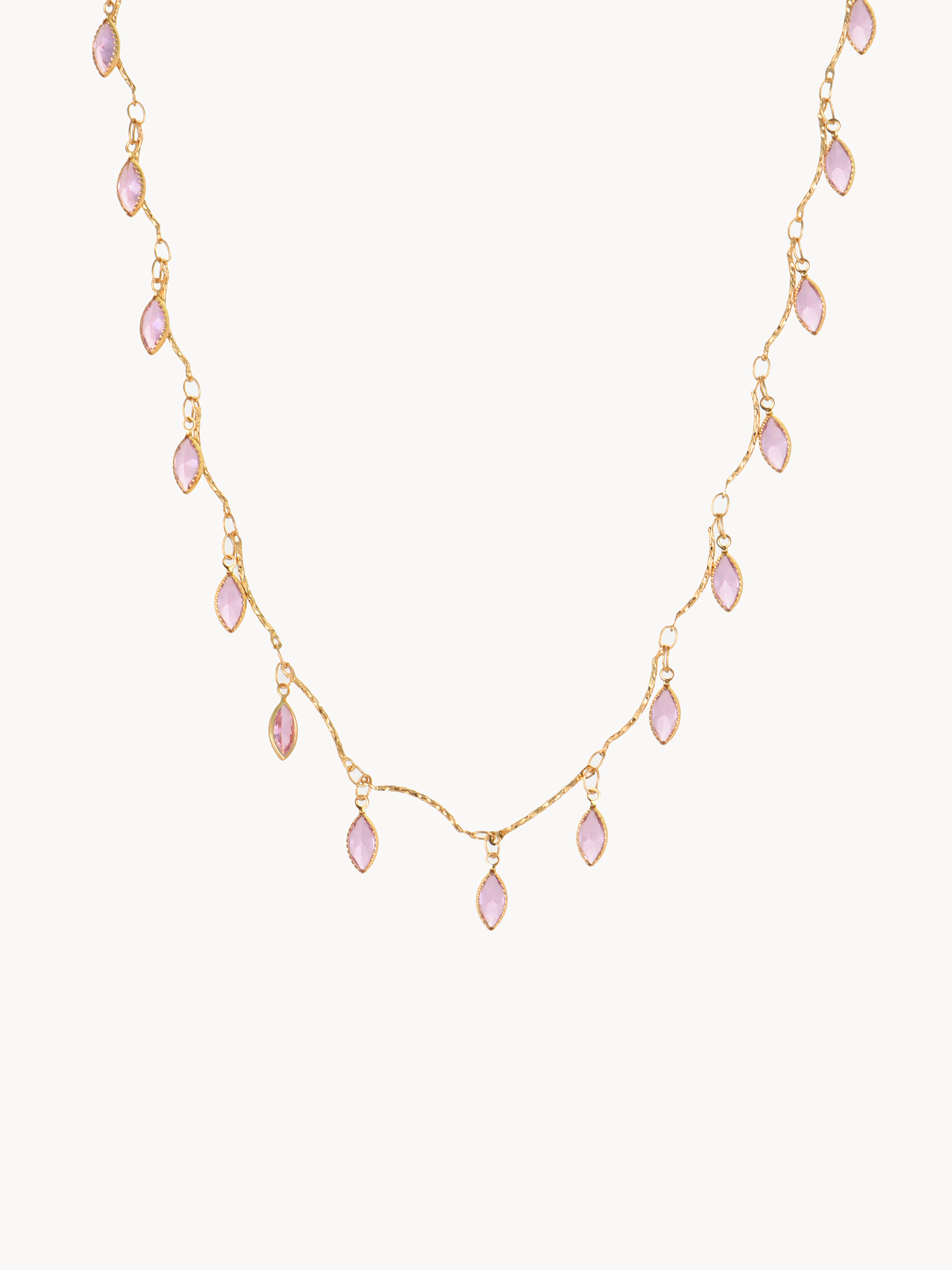 Alberta Horse Eye Pink Necklace