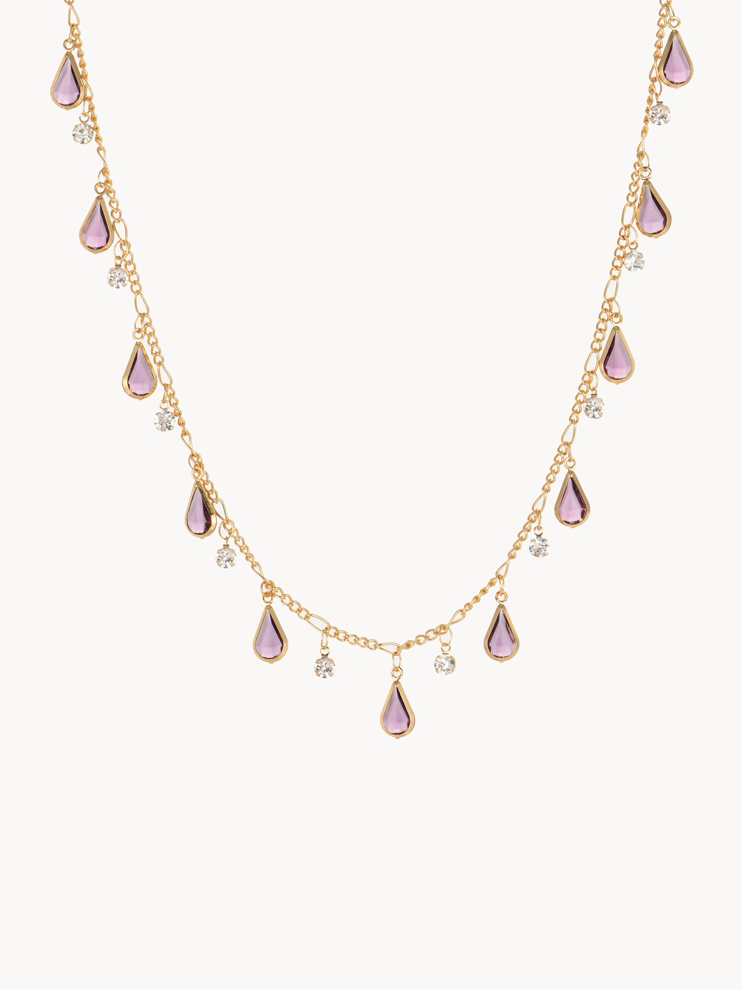 Alberta Purple Waterdrop Necklace