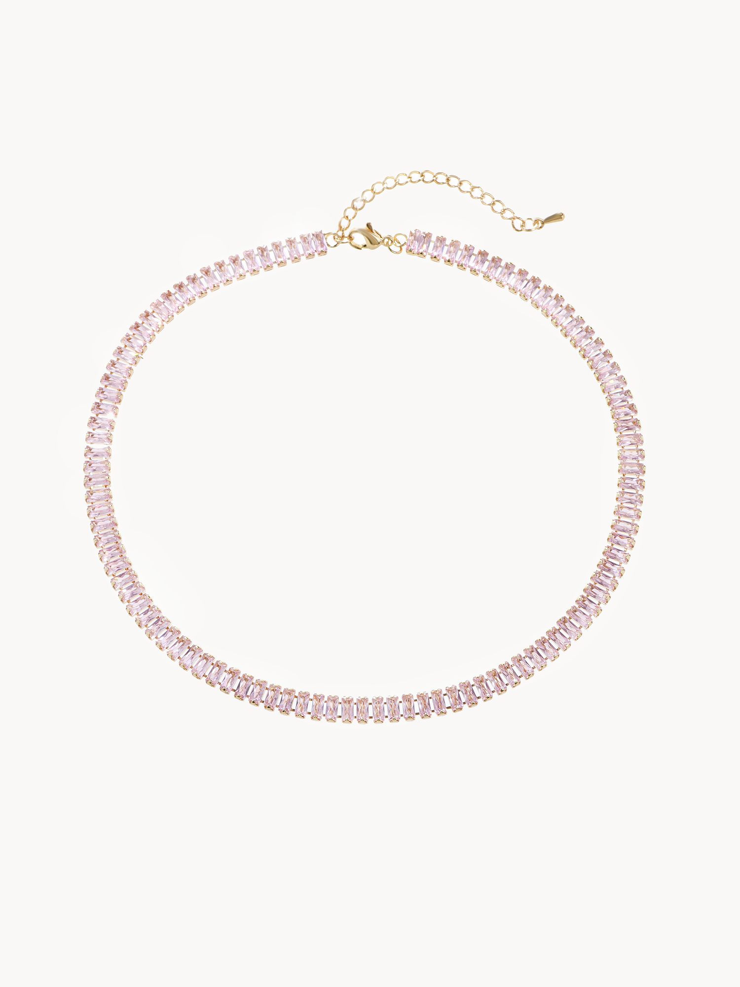 Josie Pink Golden Choker Necklace