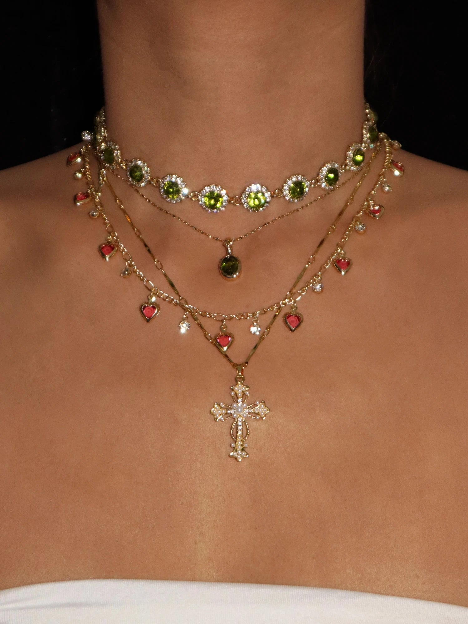 Iris Green Choker - Kuri Jewelry