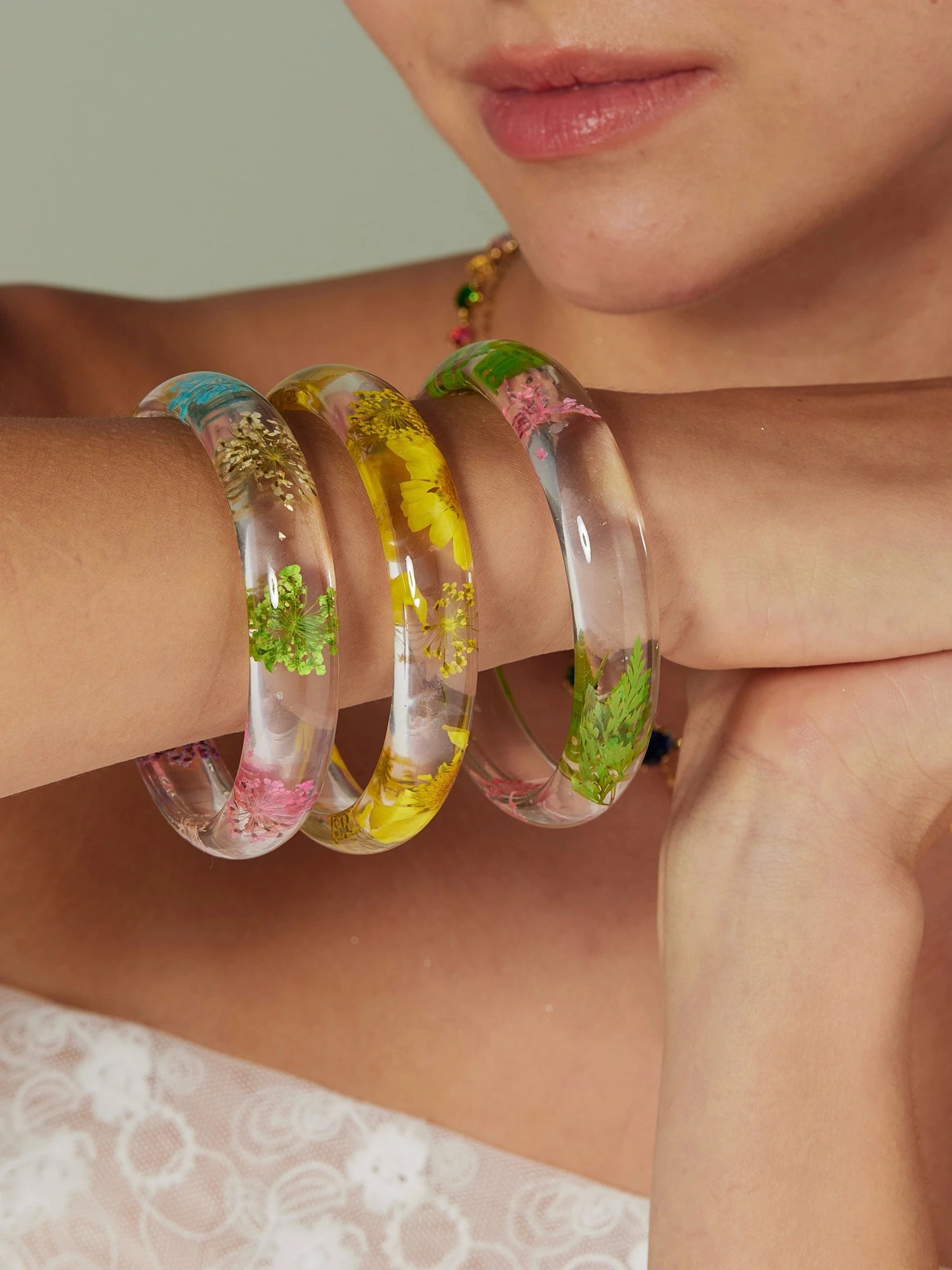 Lilian Flower Bangles Collection - Kuri Jewelry