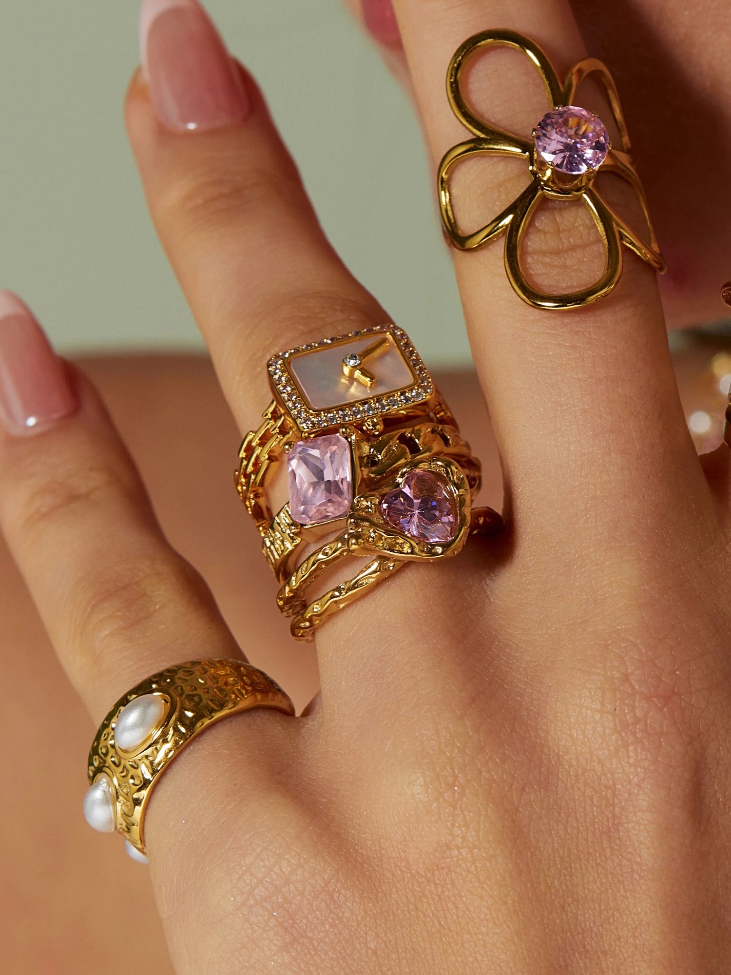 Kate Pink Zircon Ring