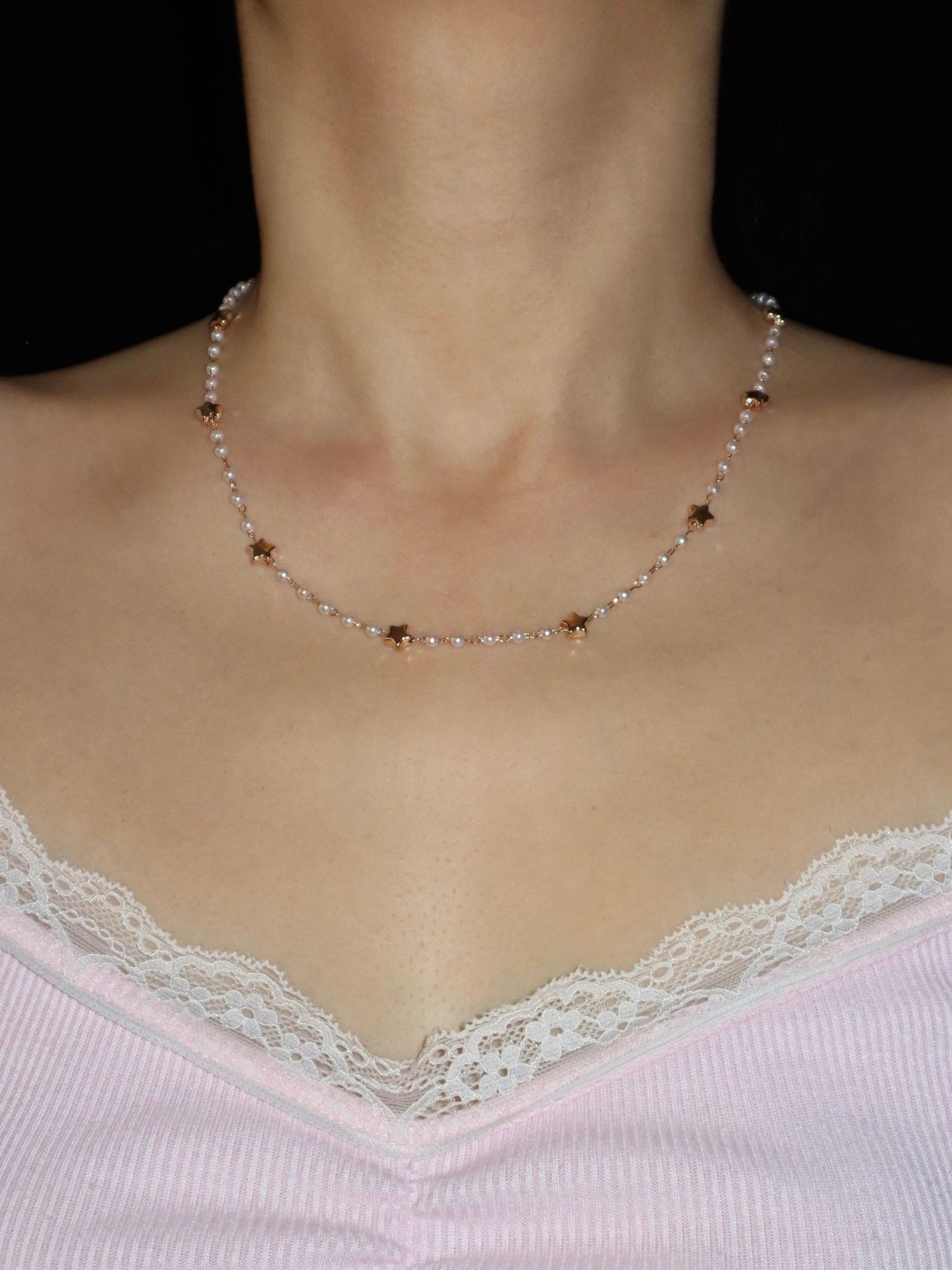 Adora Stars Pearl Necklace