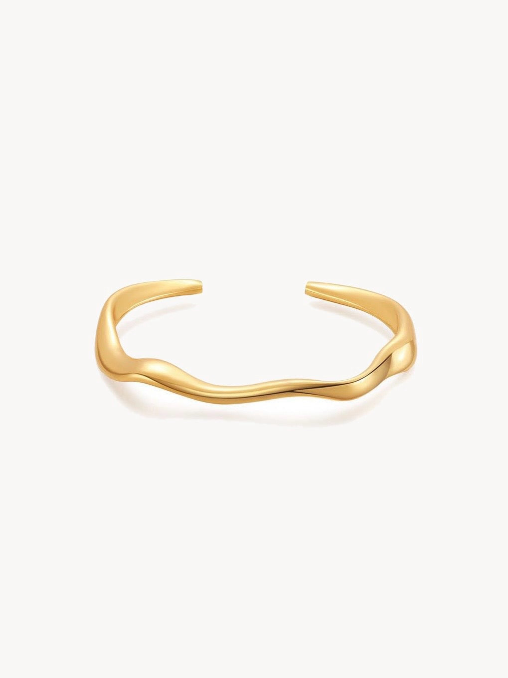 Anila Gold Wave Bracelet