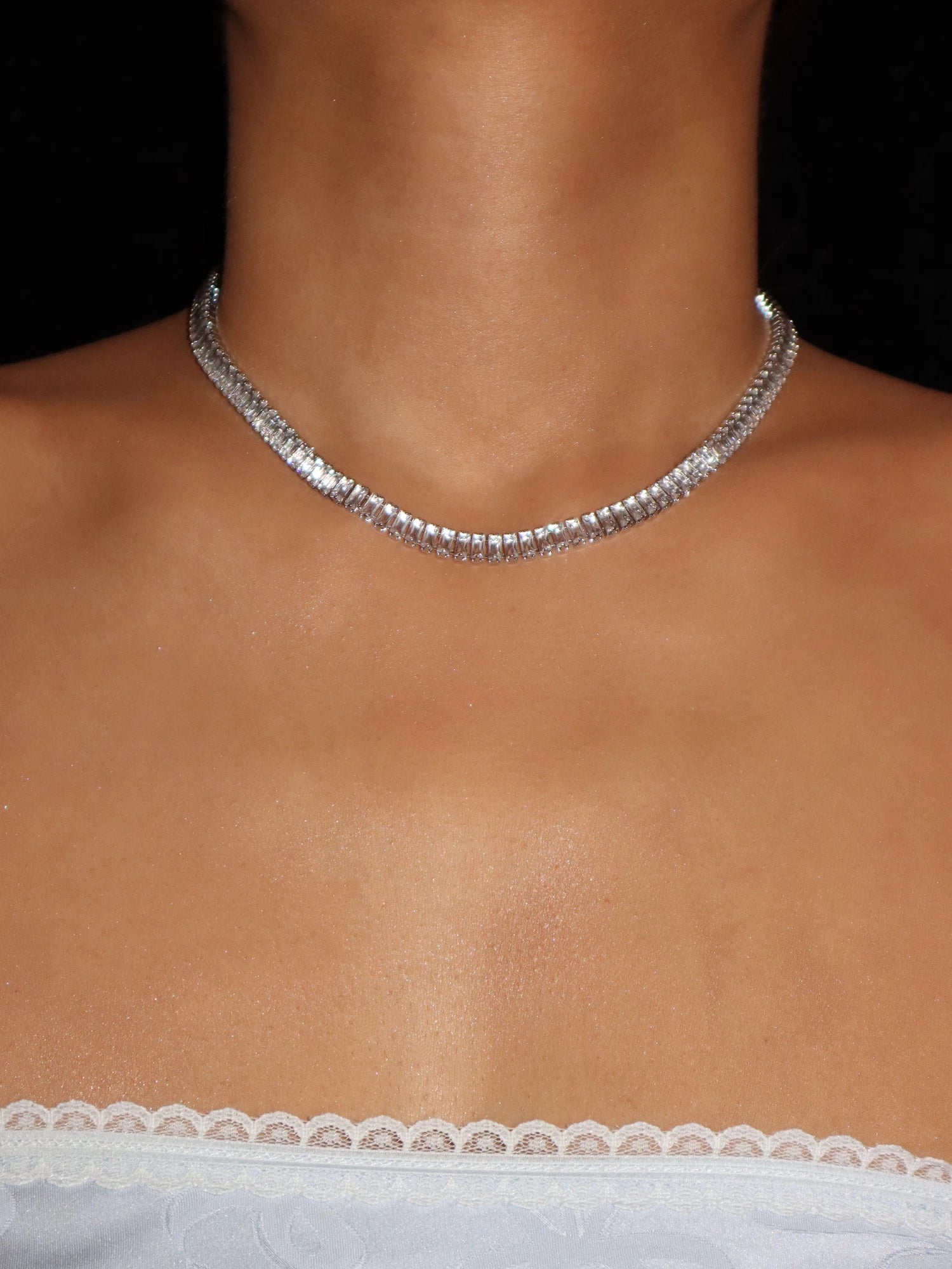 Josie Silver Choker Necklace - Kuri Jewelry
