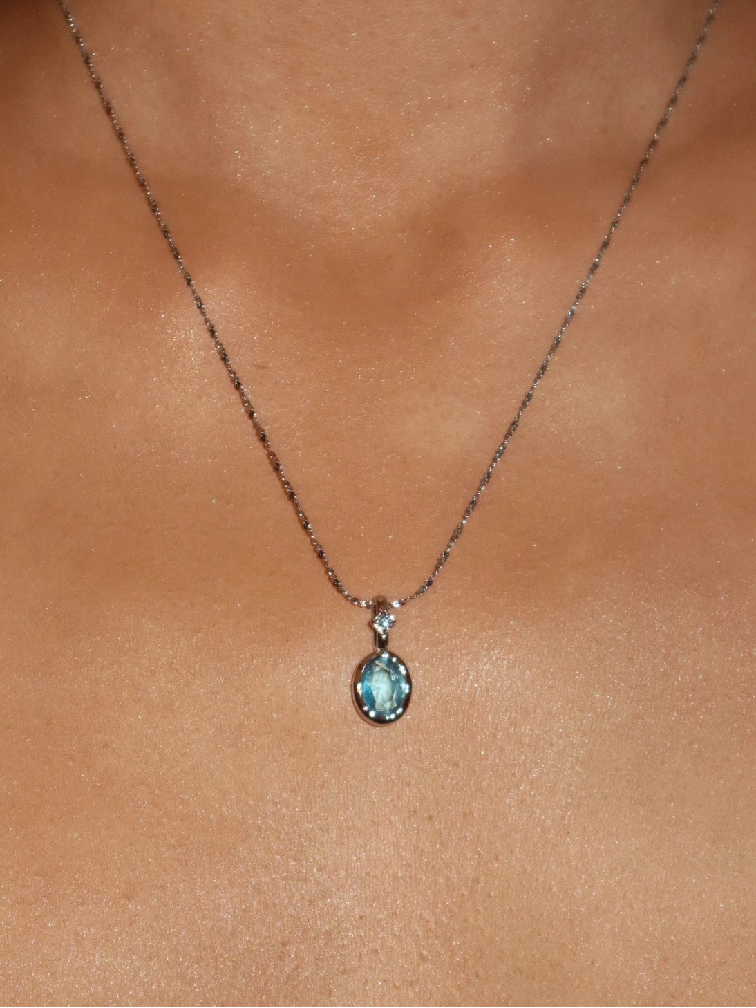 Birthstone Silver Necklace Collection - Kuri Jewelry
