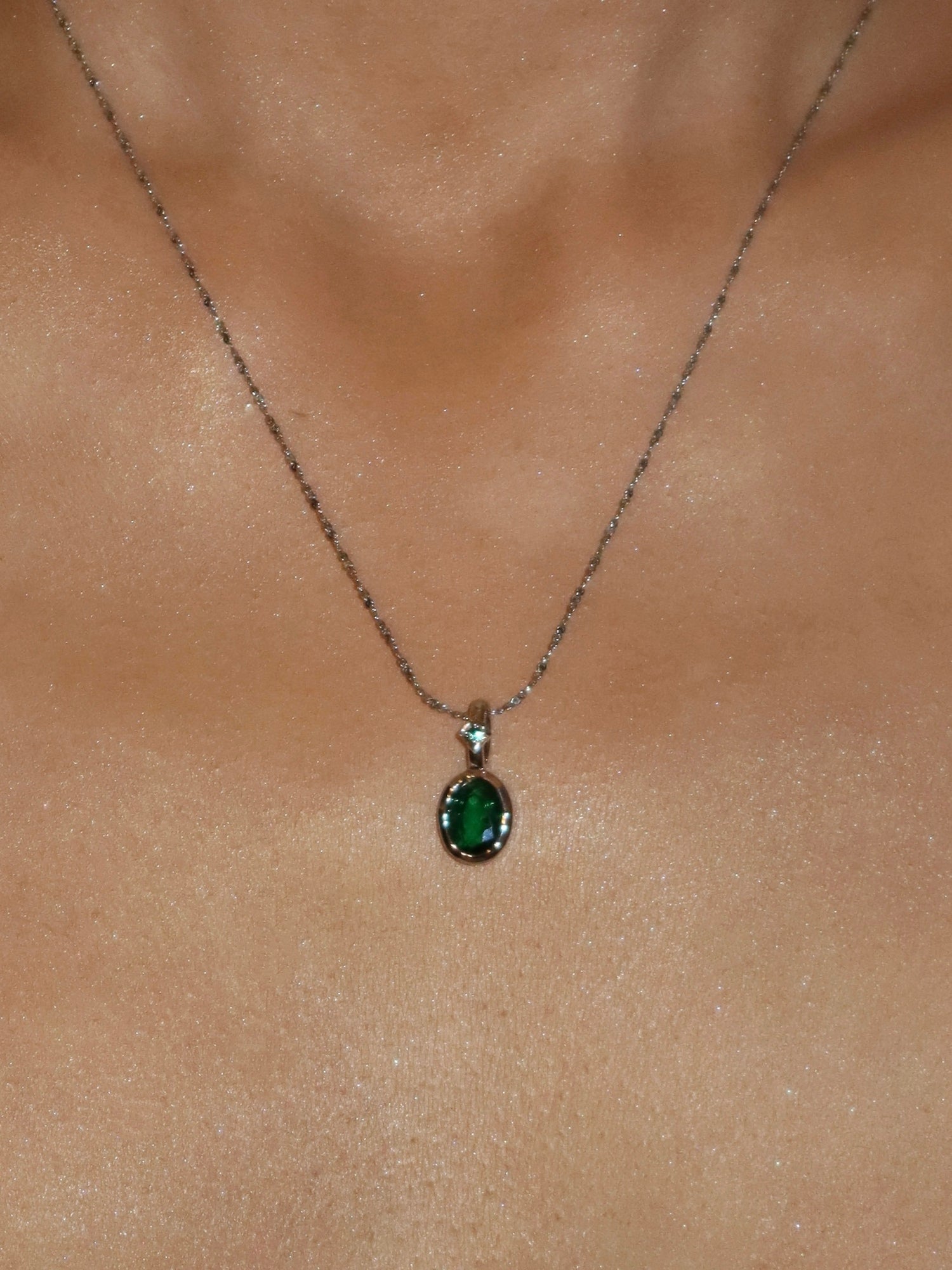 Birthstone Silver Necklace Collection - Kuri Jewelry