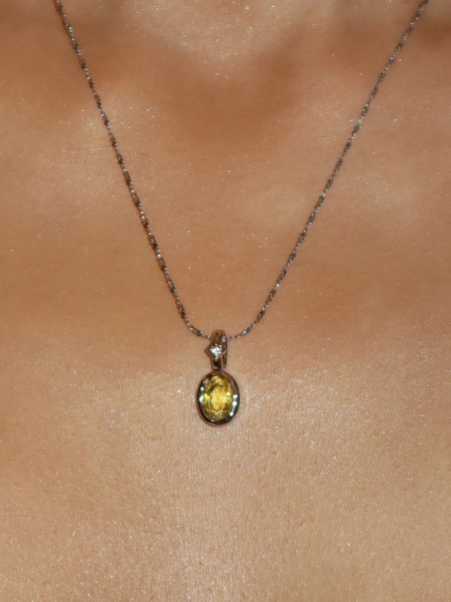 Birthstone Silver Necklace Collection - Kuri Jewelry