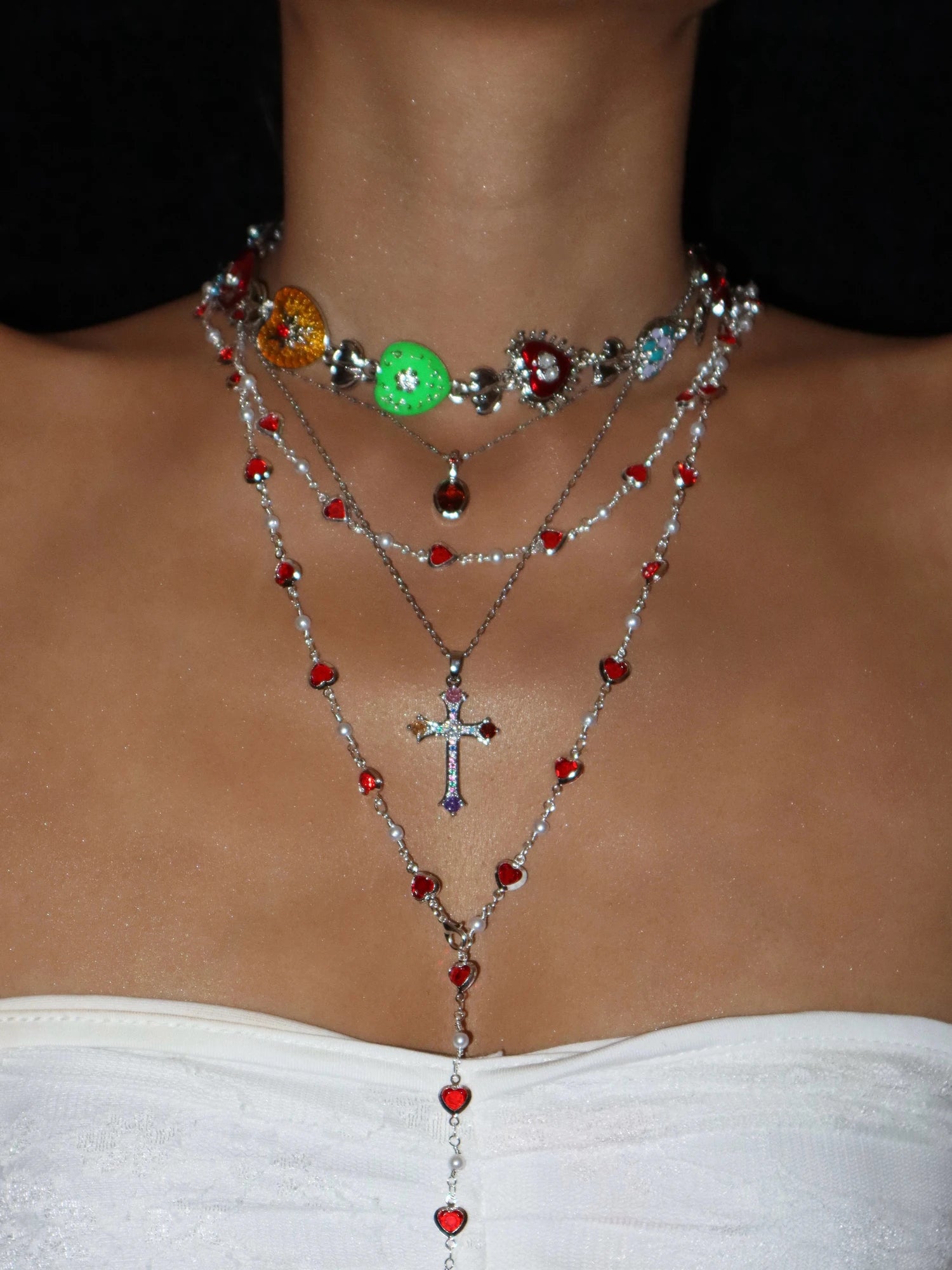 Birthstone Silver Necklace Collection