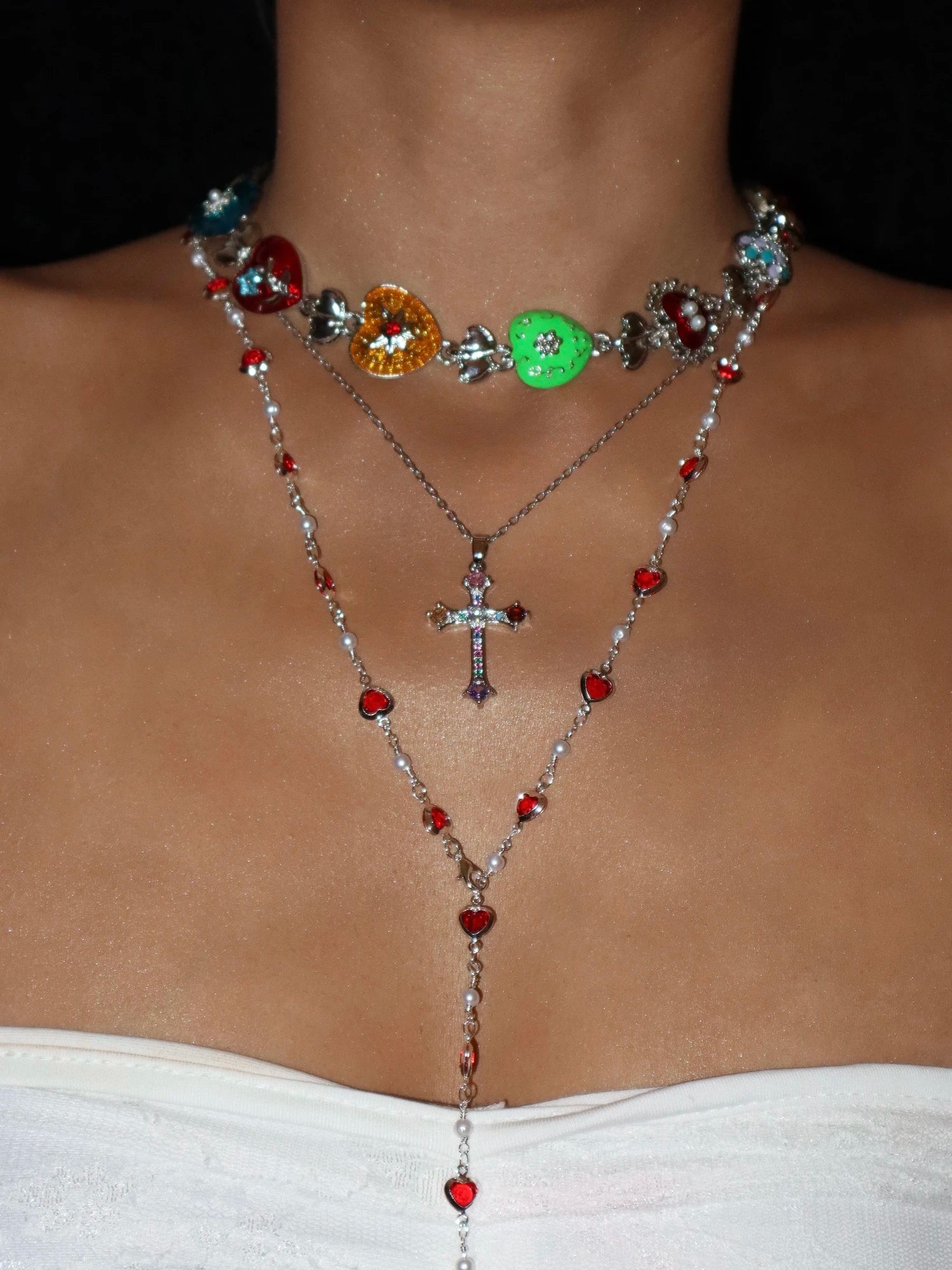 Marcia Vintage Heart Silver Necklace - Kuri Jewelry