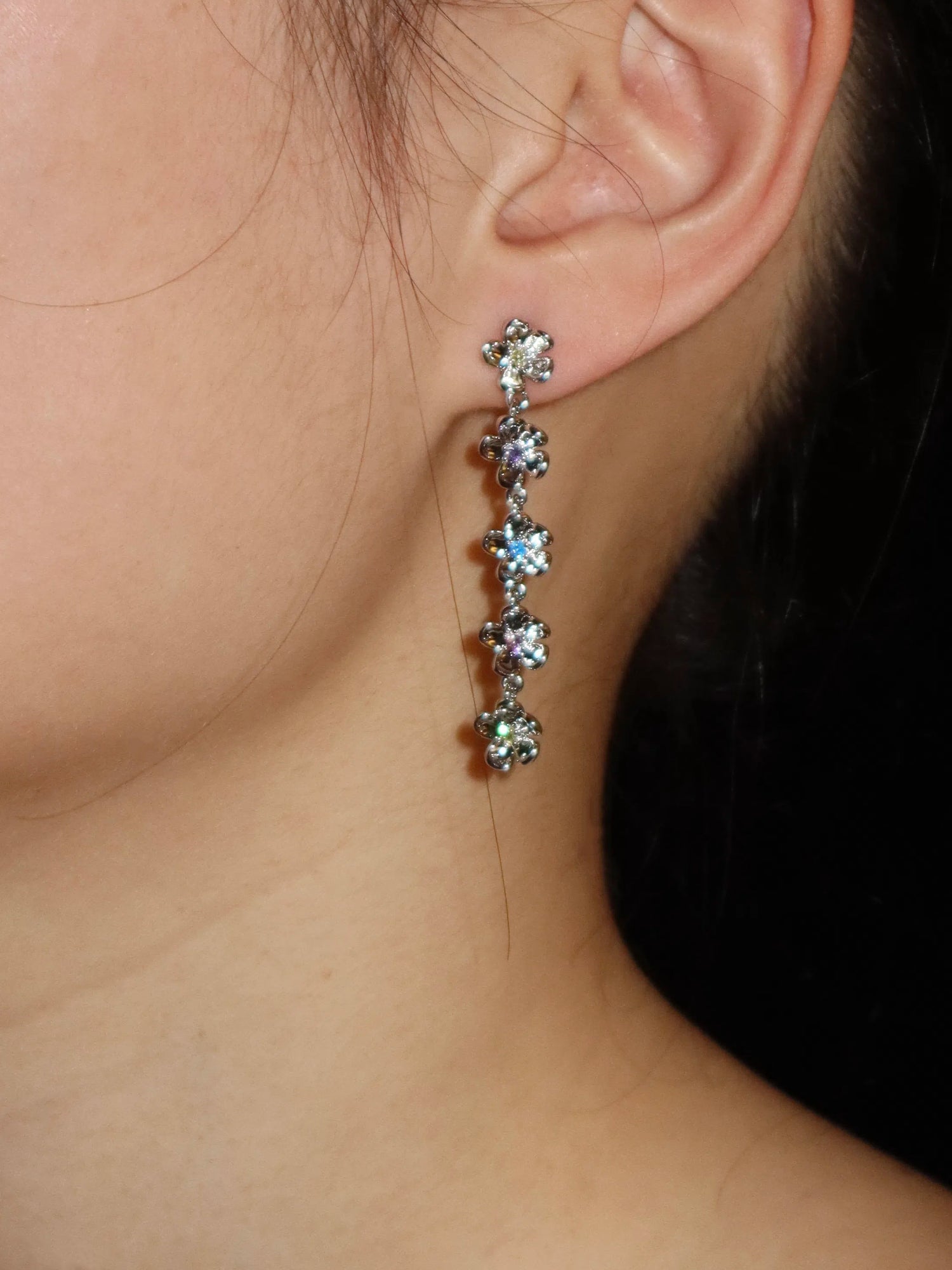 Mimi Bloom Earrings in Silver