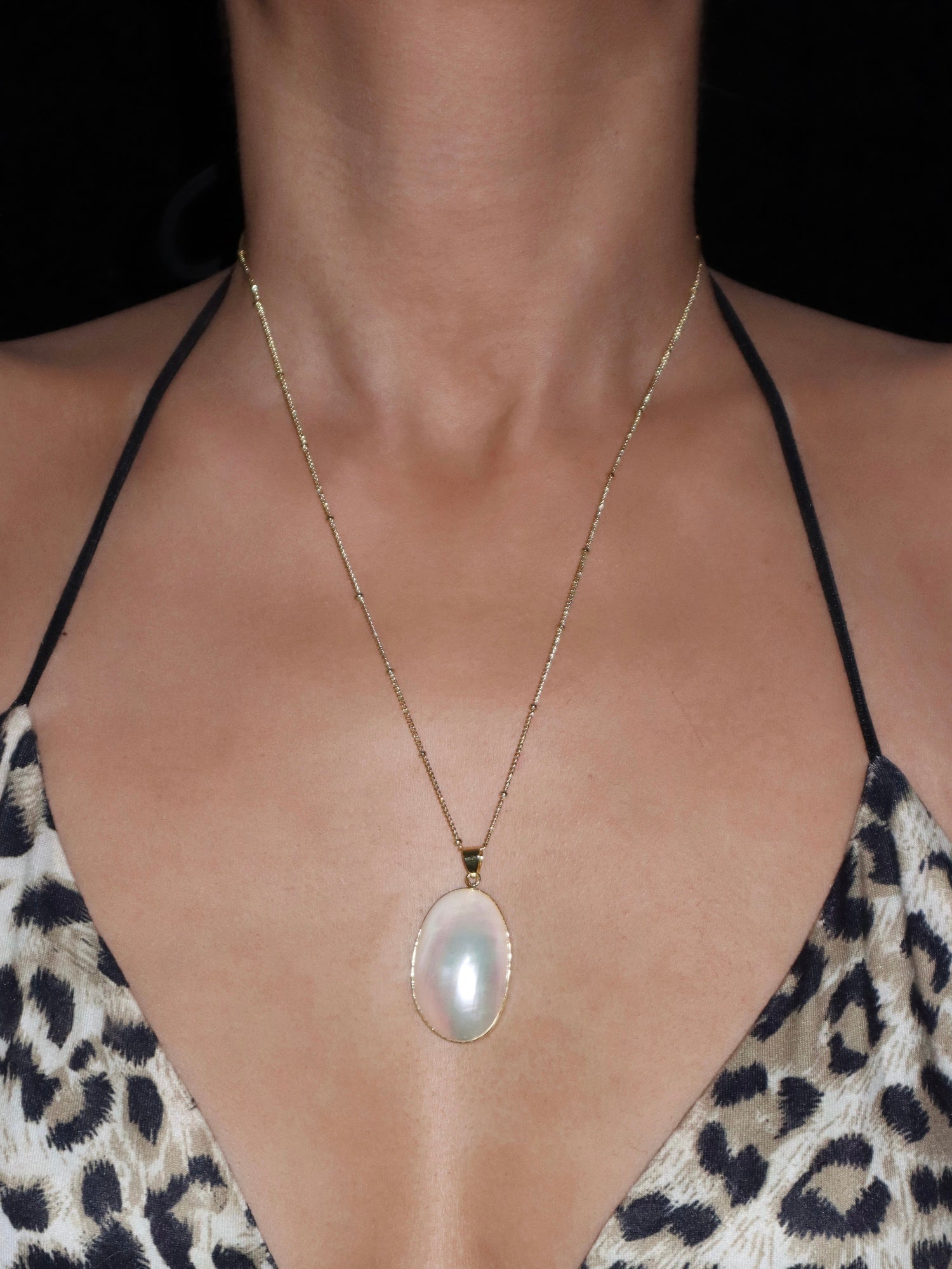 Large White Shell Necklace