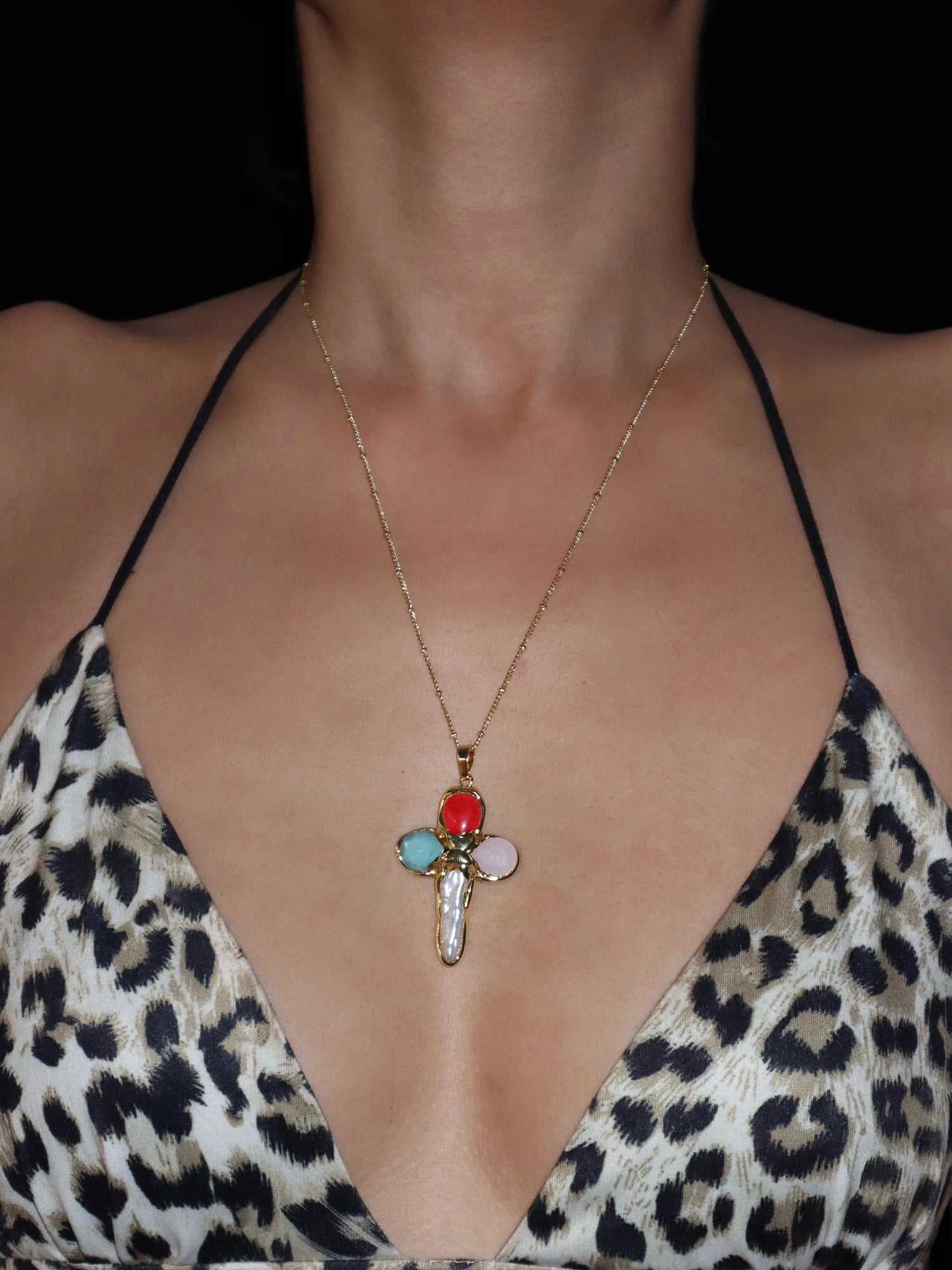 Dolores Cross Necklace