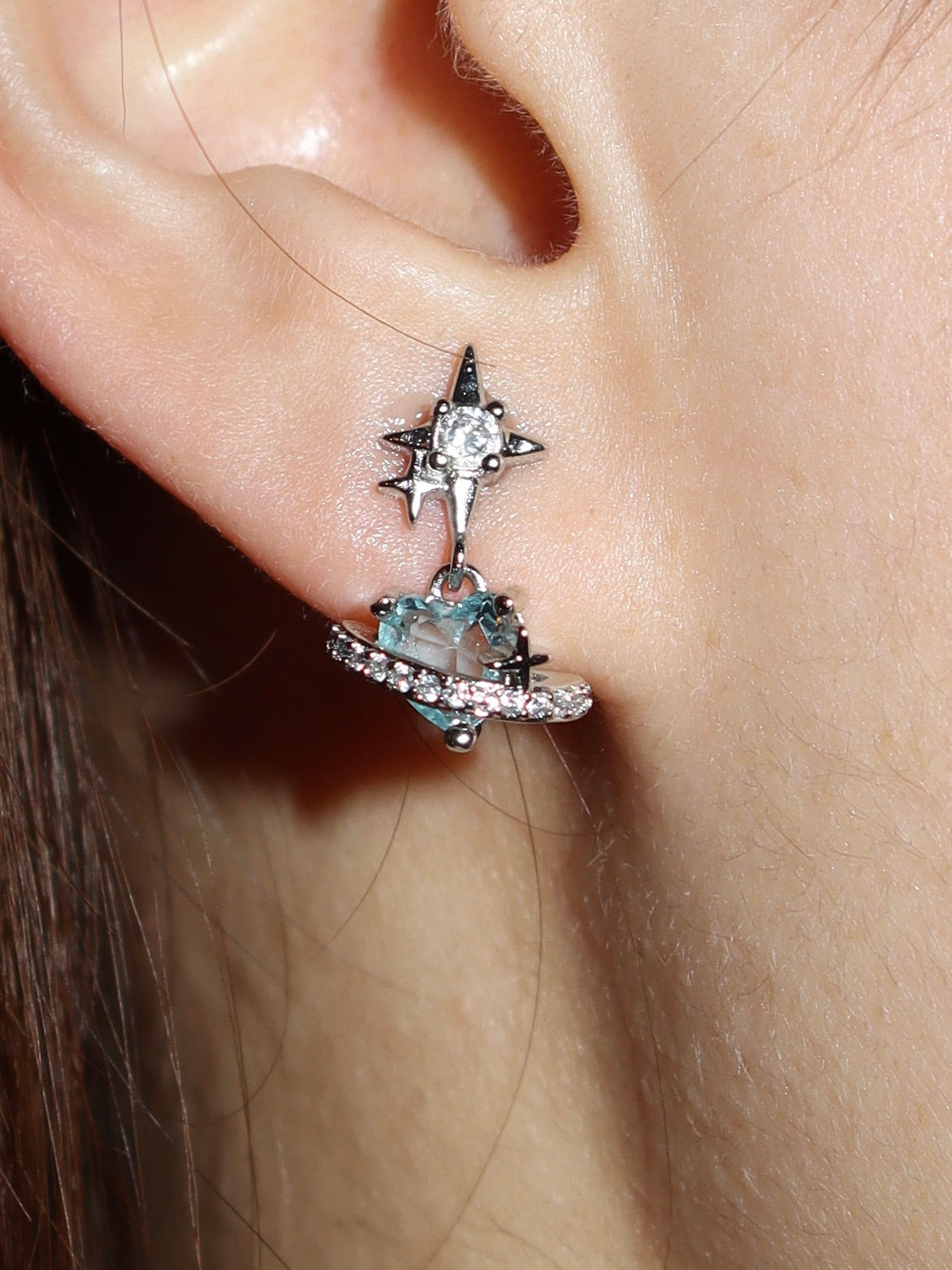 Stellar Romance Drop Earrings - Kuri Jewelry