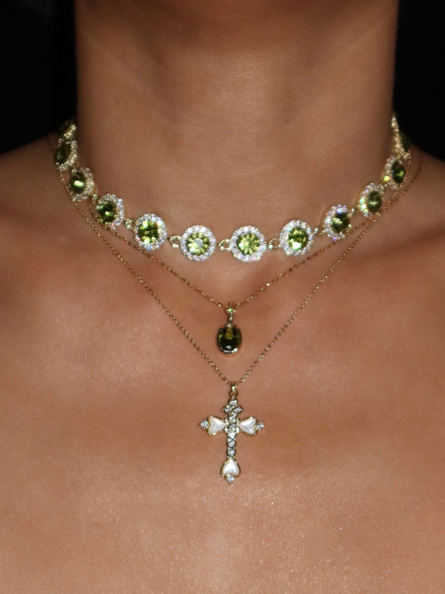 Iris Green Choker - Kuri Jewelry