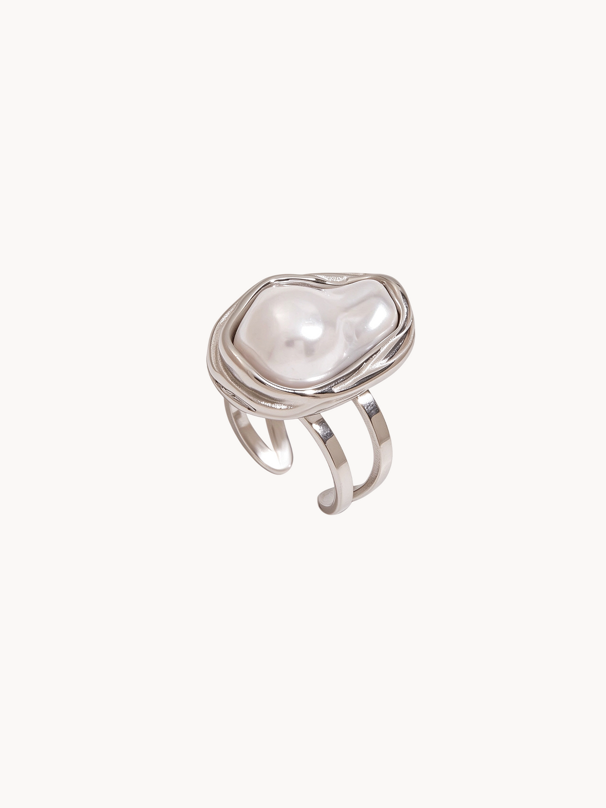 Jill Baroque Pearl Ring in silver