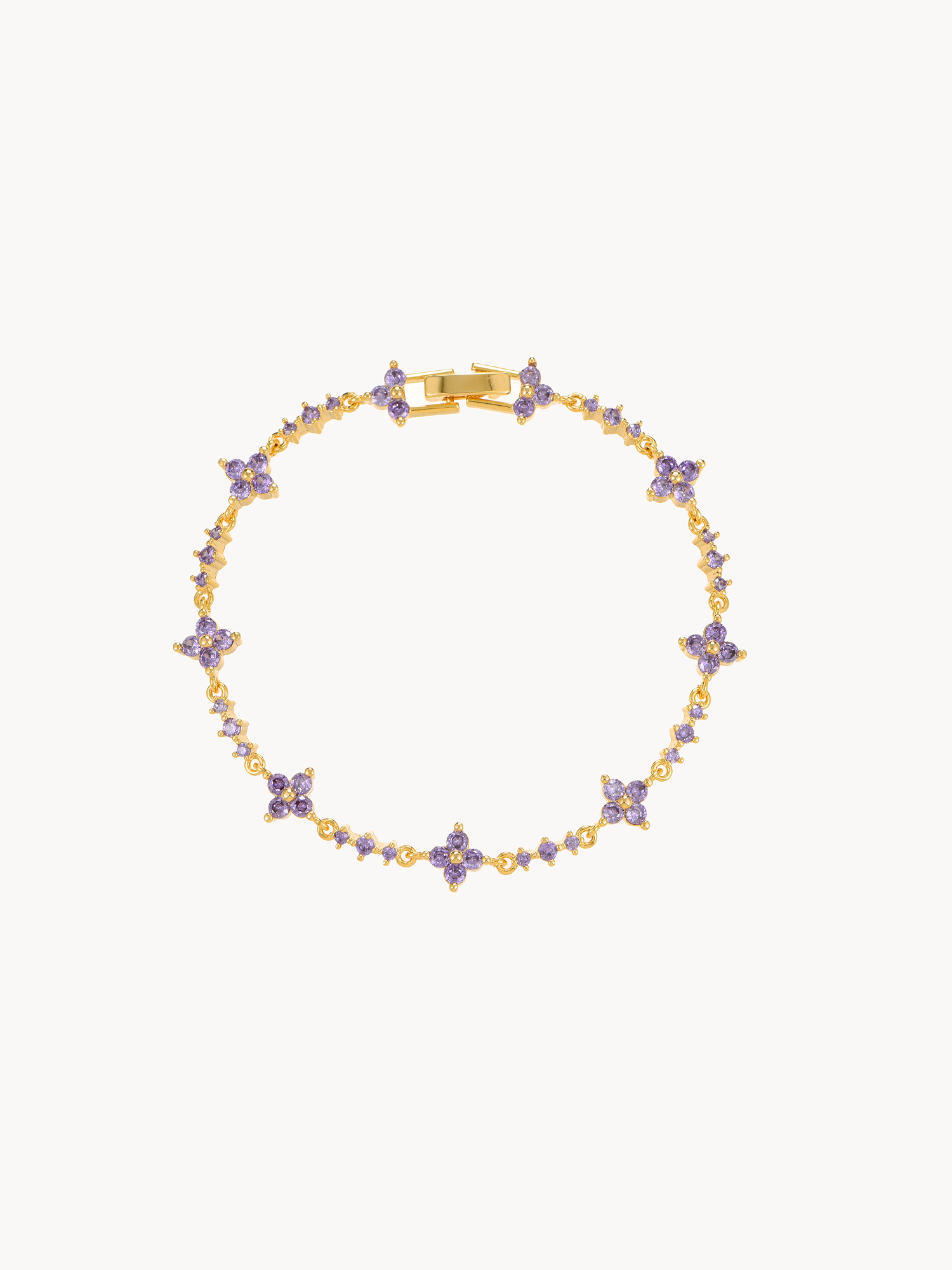 Juliet Purple Clover Bracelet