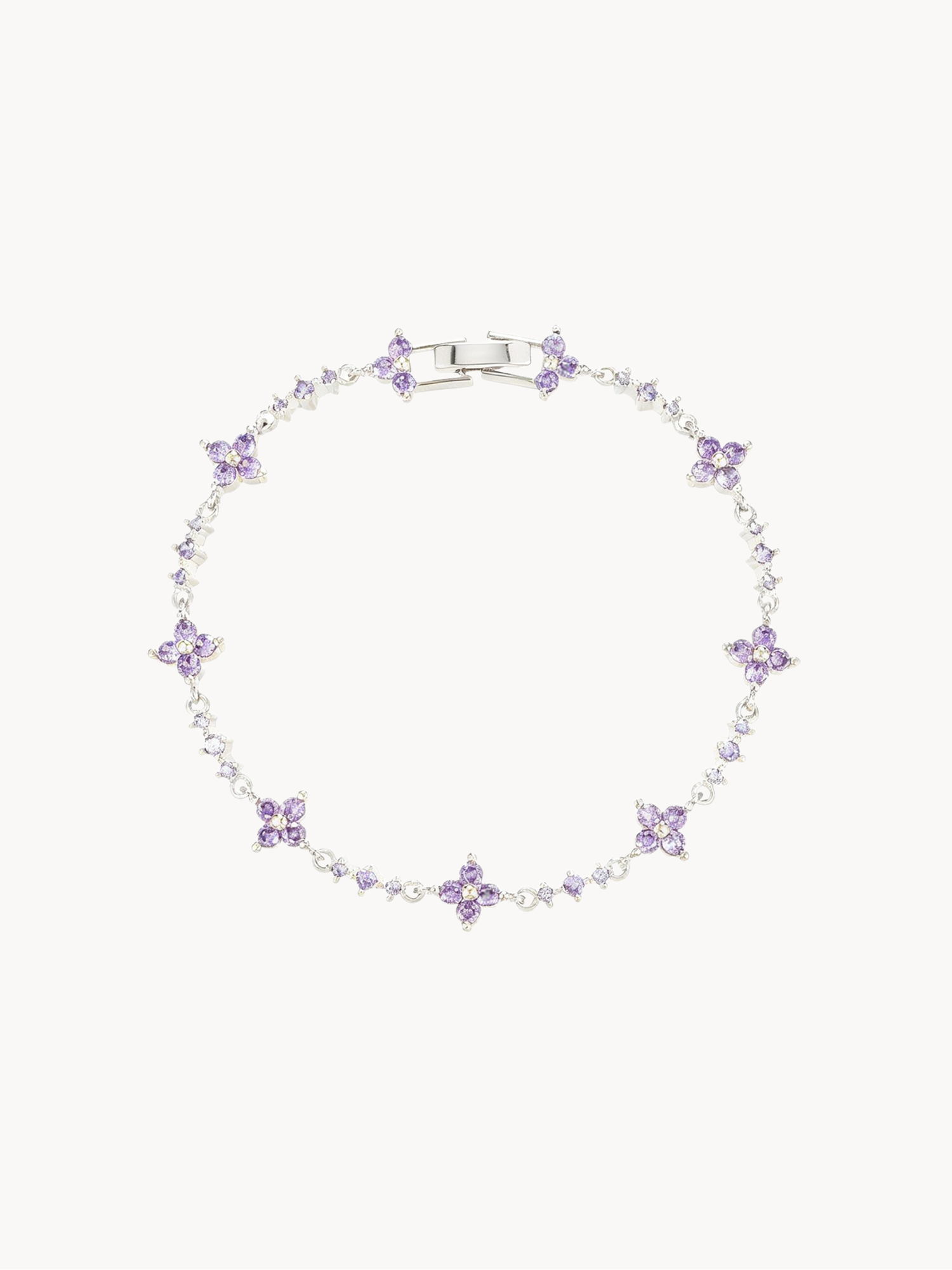 Juliet Purple Clover Bracelet