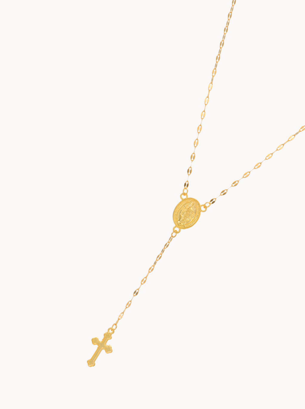 Gloria Cross Lariat Necklace