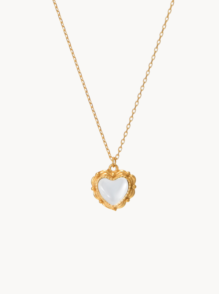 Clare Heart Necklace - Kuri Jewelry