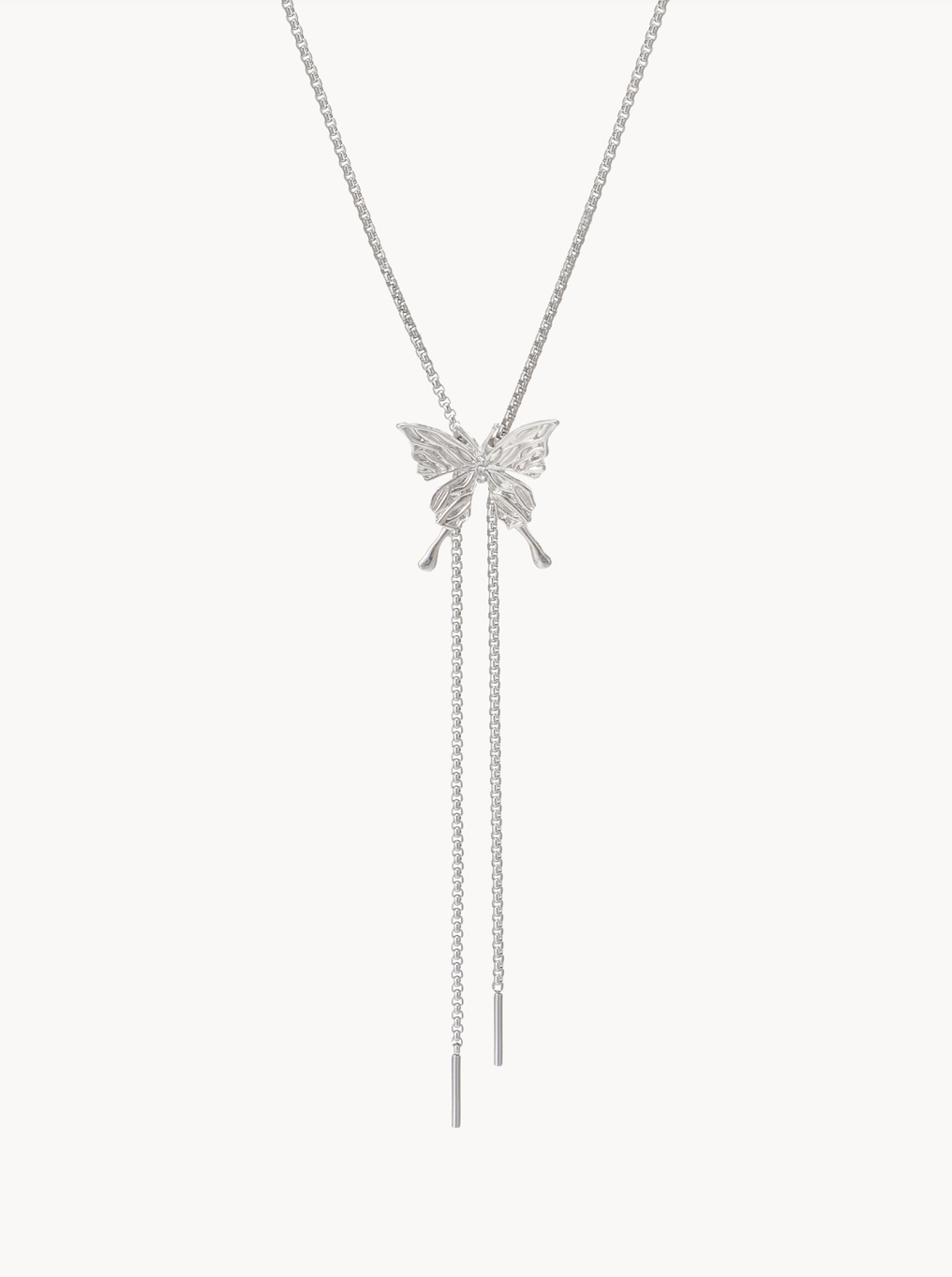 Eileen Silver Butterfly Necklace