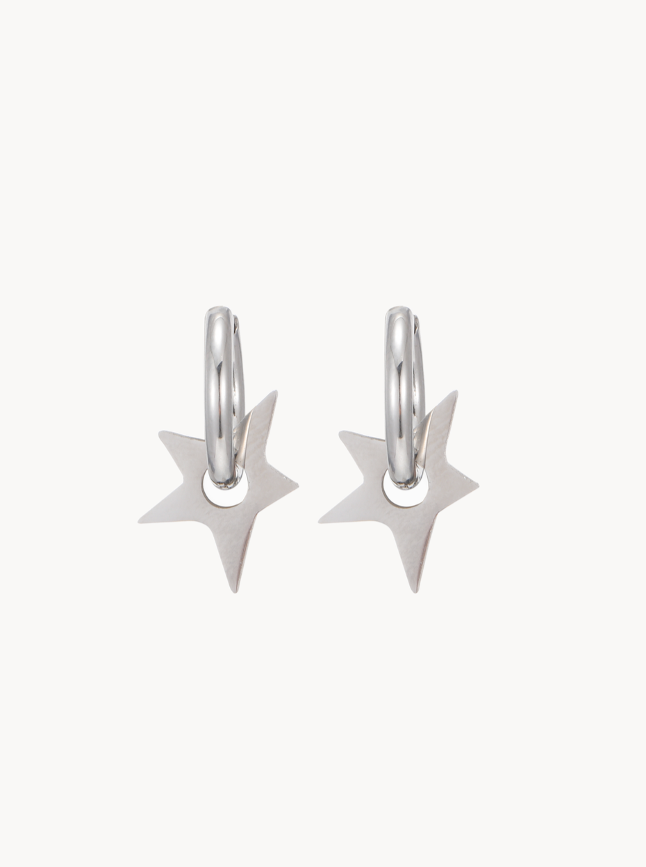 Ella Star Hoop Earrings