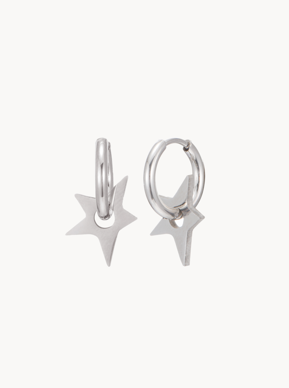 Ella Star Hoop Earrings