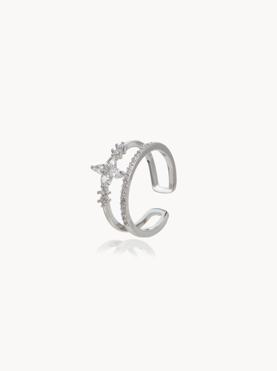 Lydia Silver Star Ring