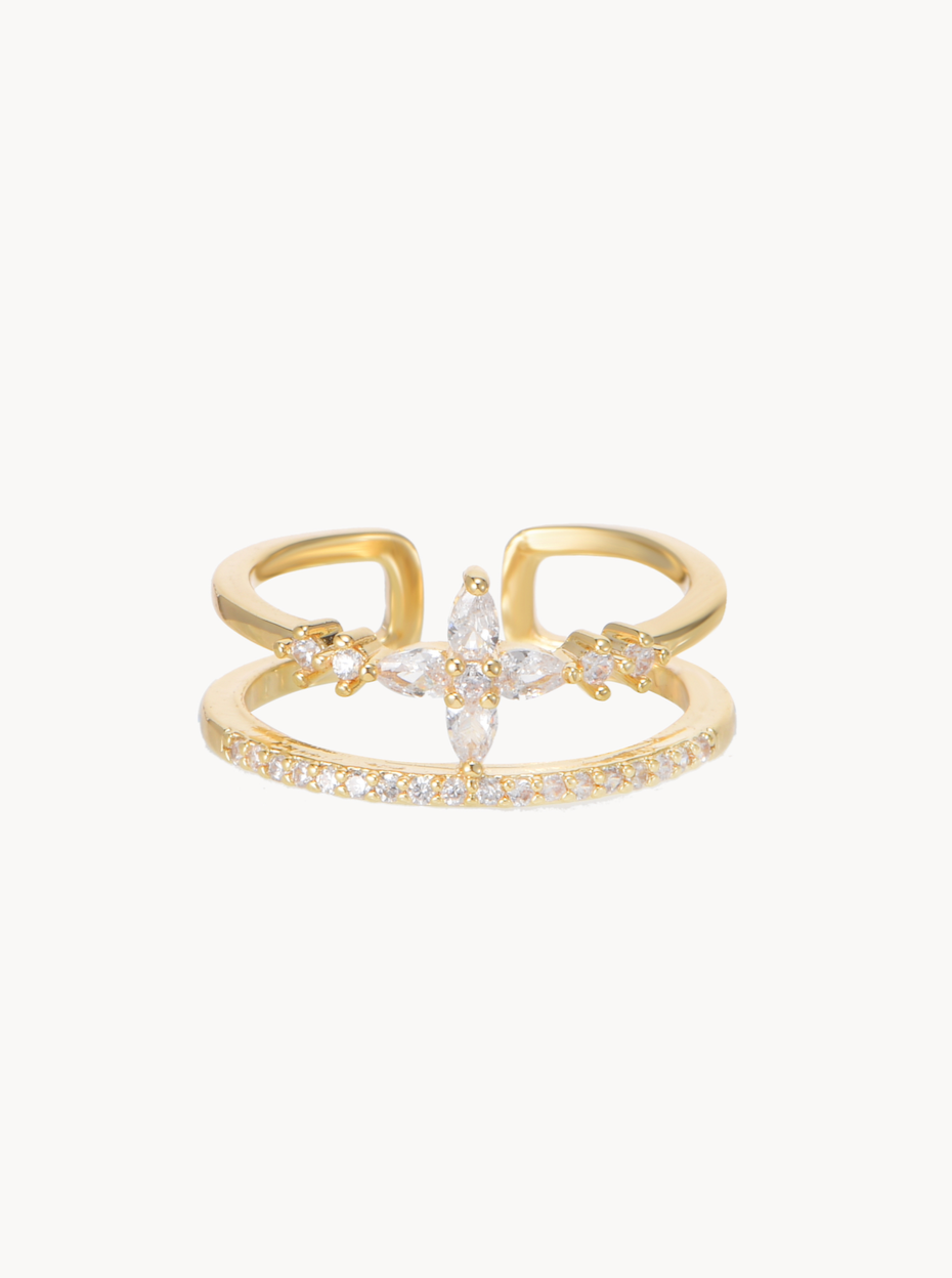 Lydia Golden Star Ring