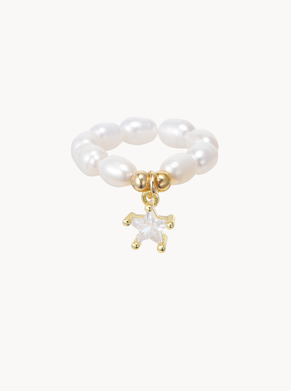 Ayla Star Pearl Ring - Kuri Jewelry