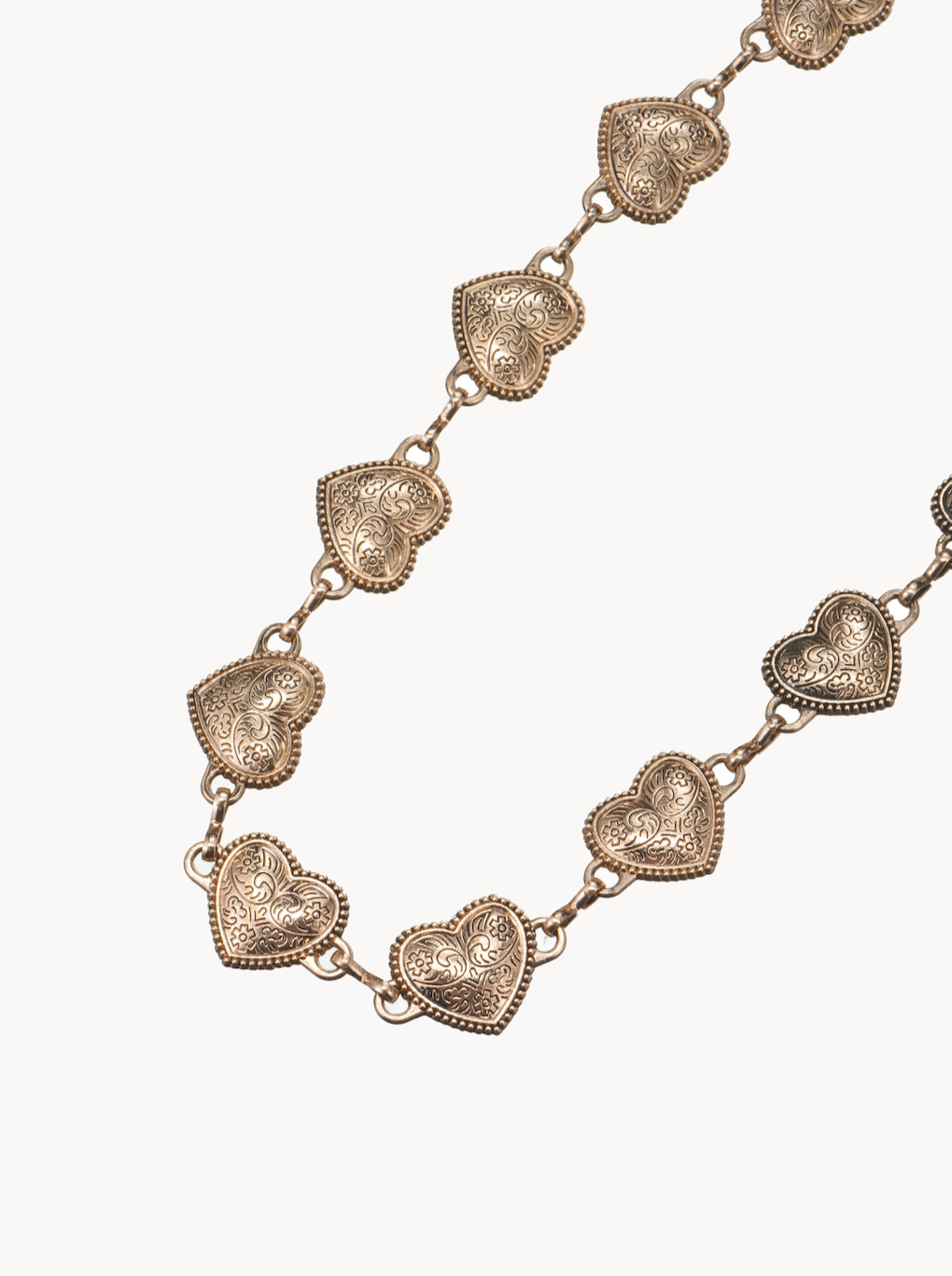 Yvette Gold Hearts Waist Chain