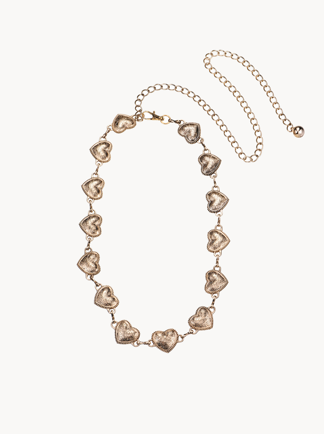 Yvette Gold Hearts Waist Chain