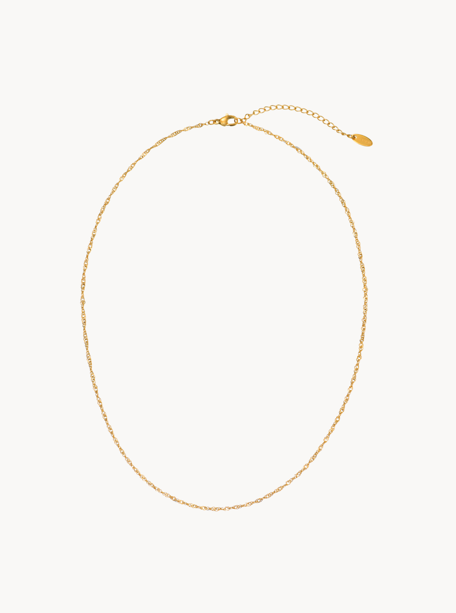 Harper Water Wave Chain Necklace - Kuri Jewelry