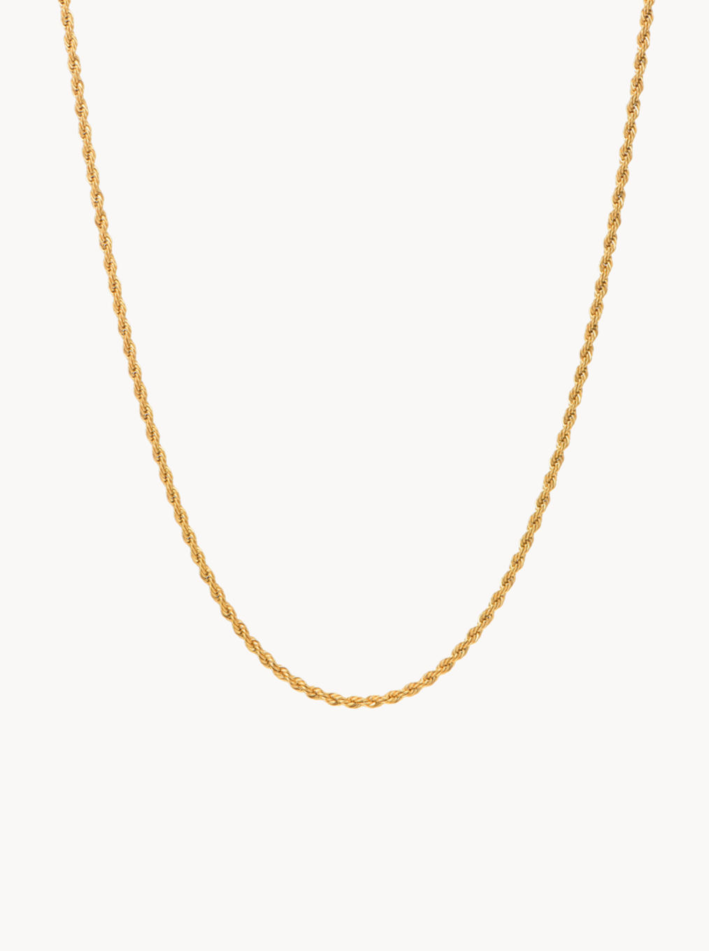 Arlene Golden Rope Chain Necklace