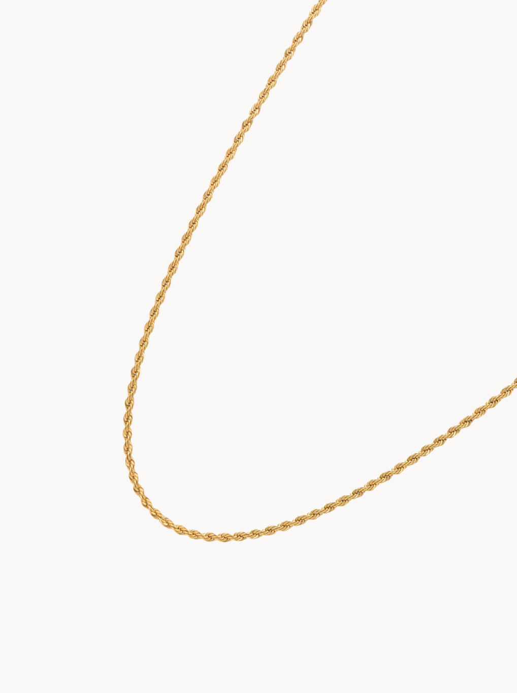 Arlene Golden Rope Chain Necklace