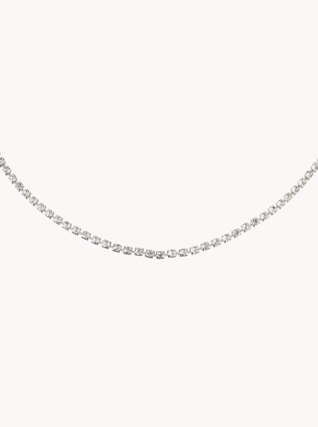 Verna Sparkle Silver Tennis Waist Chain