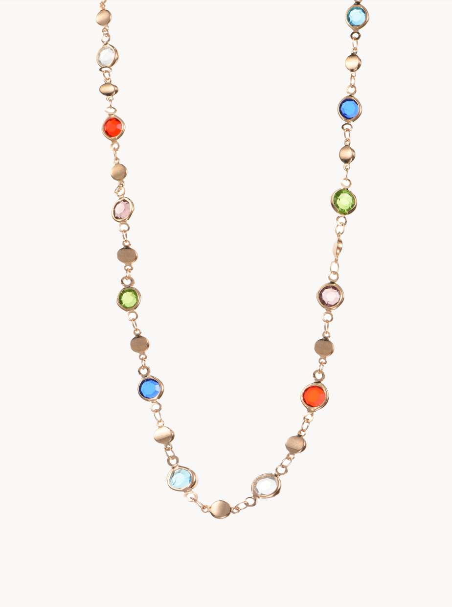 Jolie Colorful Lariat Necklace