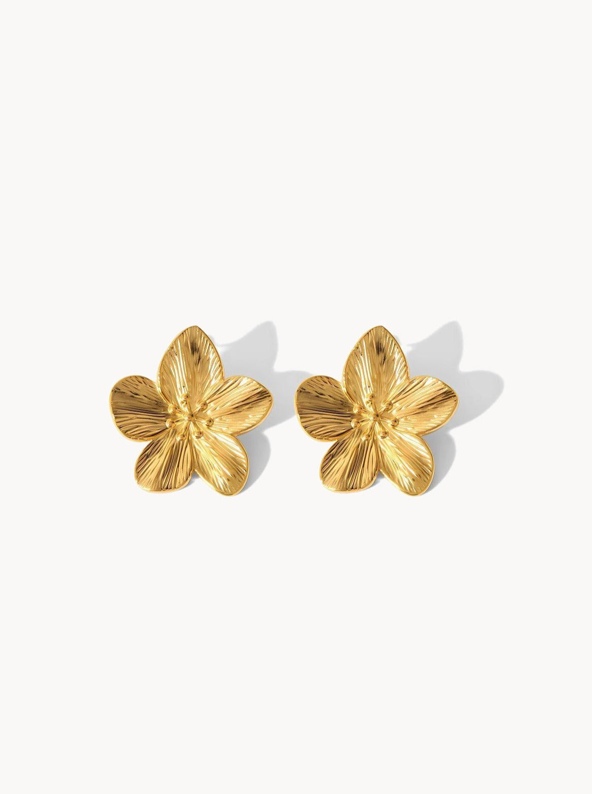 Riley Golden Flower Earrings