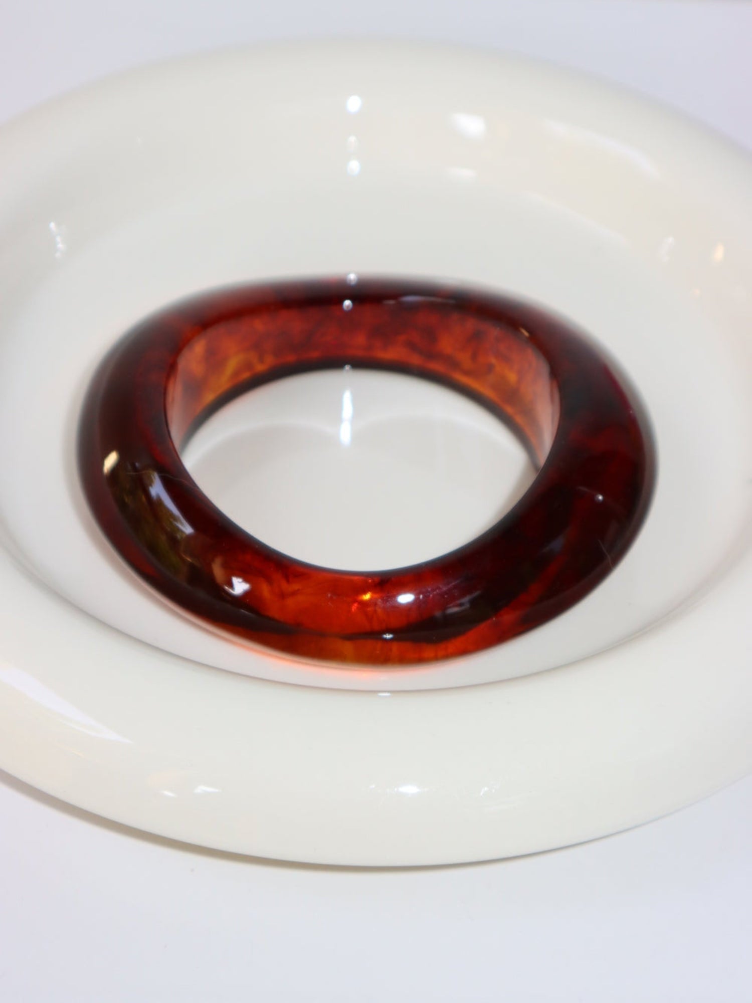 Leila Amber Wave Resin Bangle