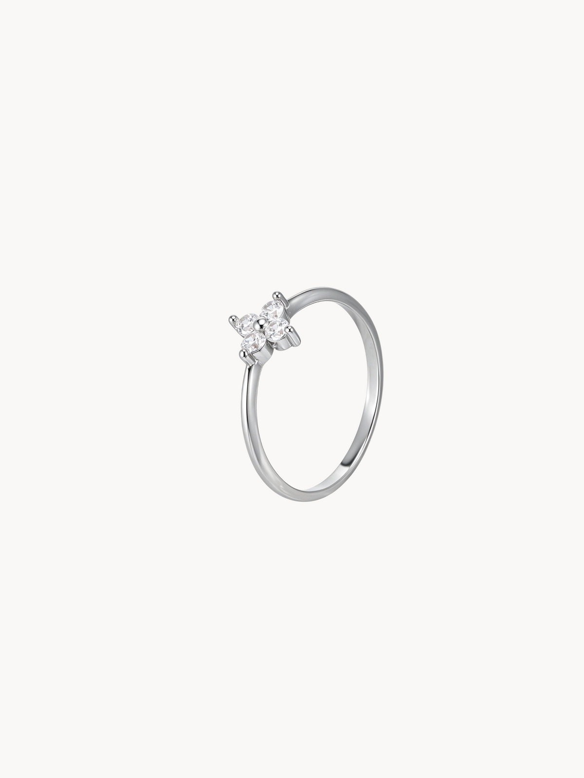 Lucky Clover Ring in silver