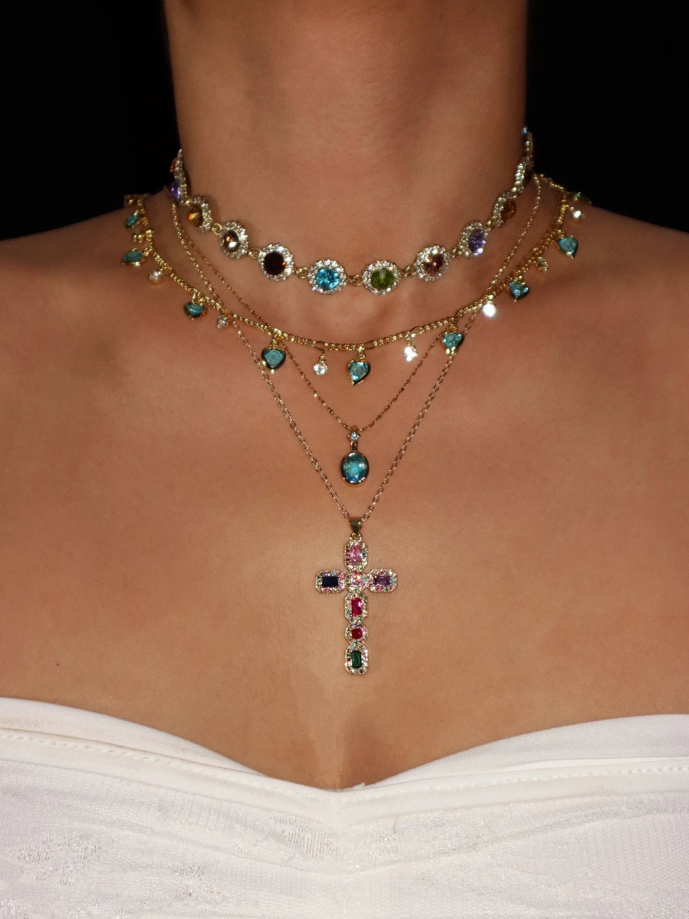 March Birthstone Aquamarine Necklace | Kuri Jewelry