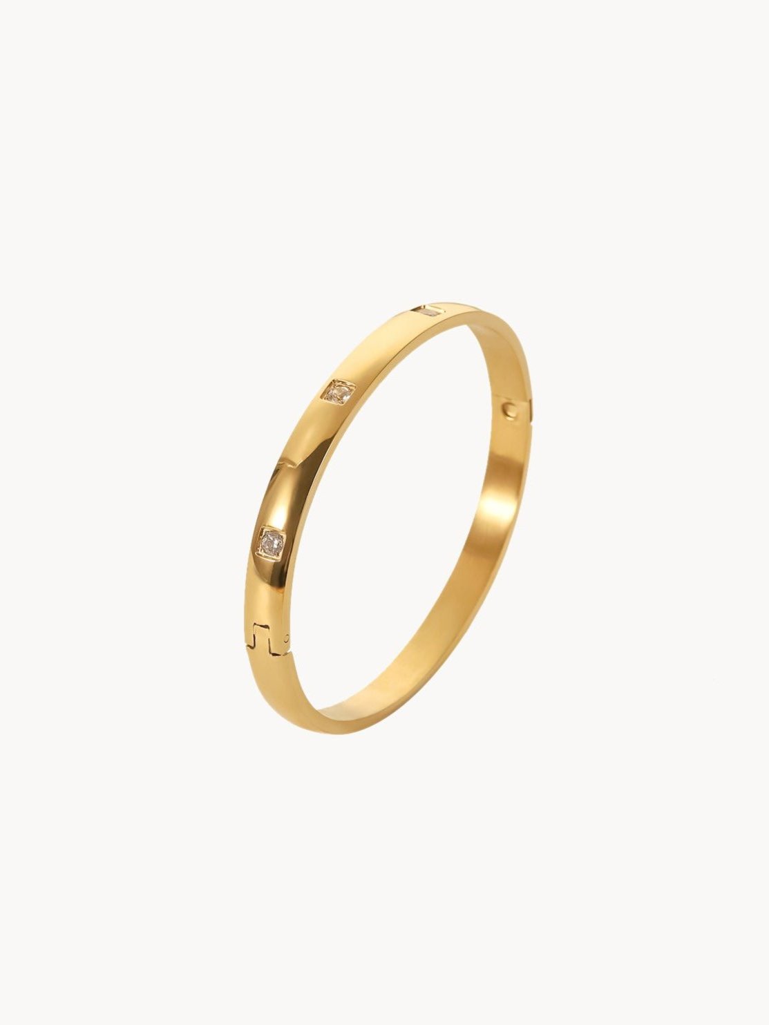 Sigrid Glittering  Golden Bracelet