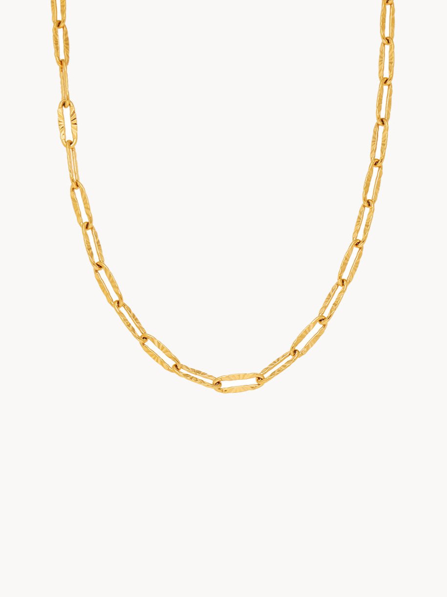 Batch Flower Golden Chain Necklace