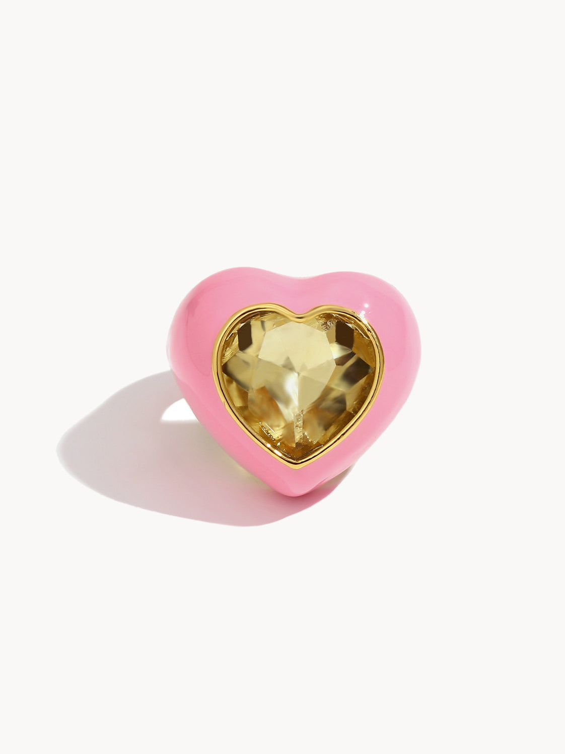 Calista Pink Heart Ring I