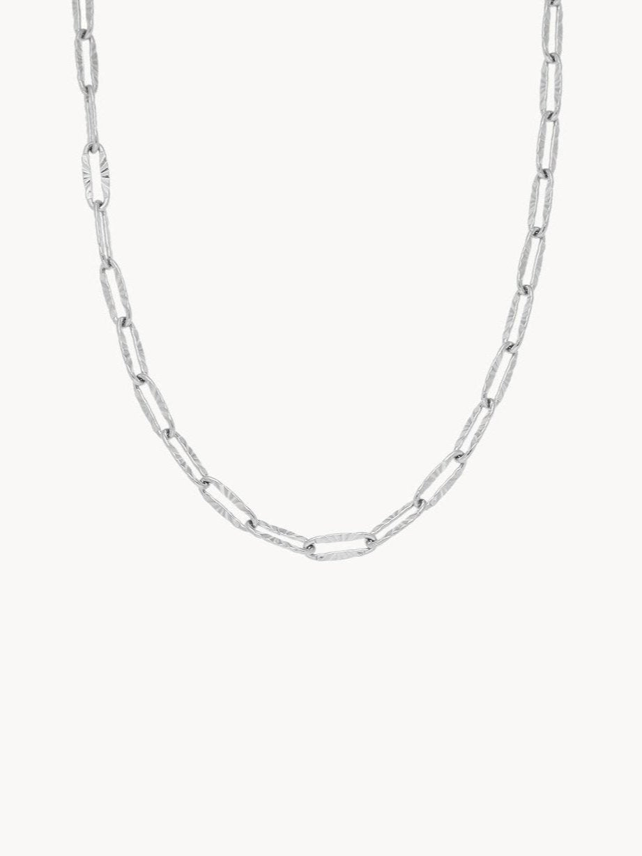 Batch Flower Silver Chain Necklace - Kuri Jewelry