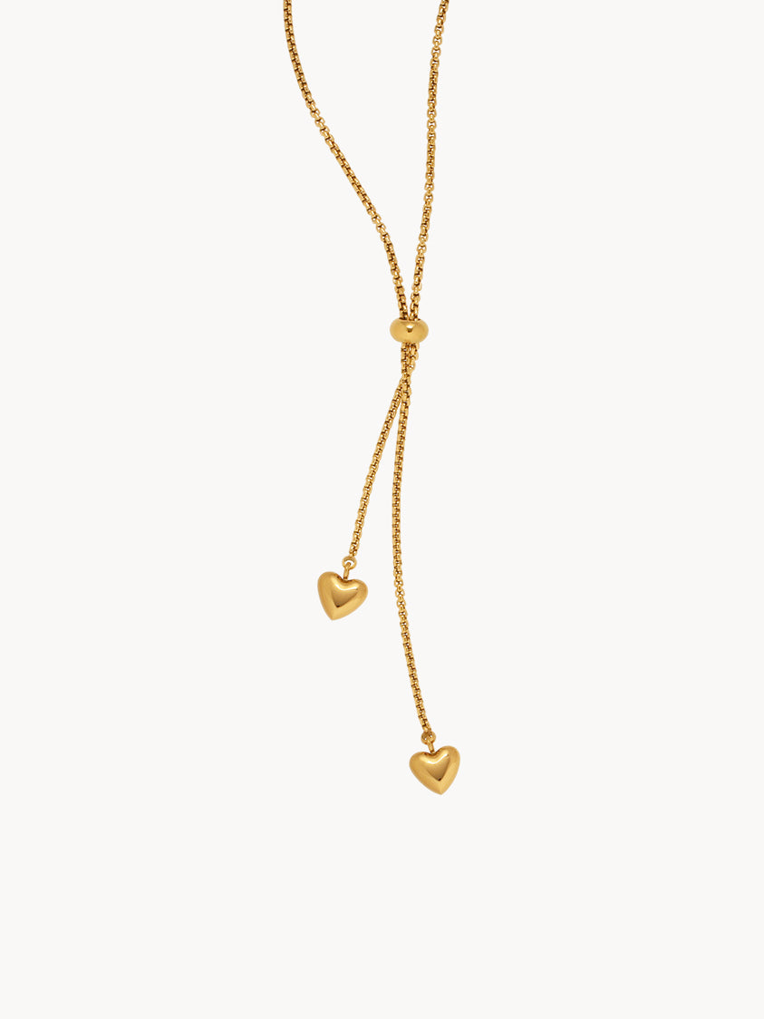 Camila Hearts Golden Necklace