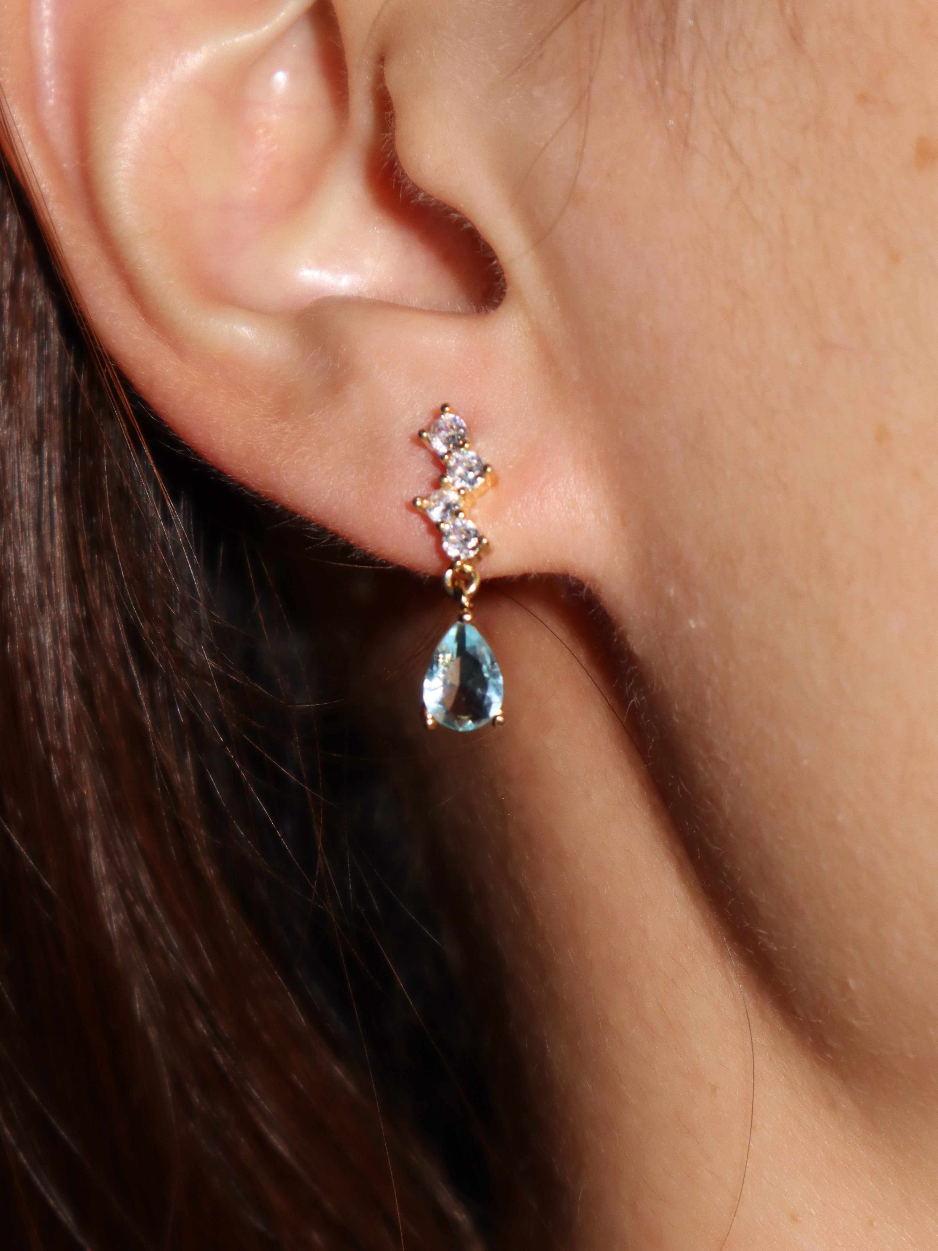 Patricia Blue Drop Earrings